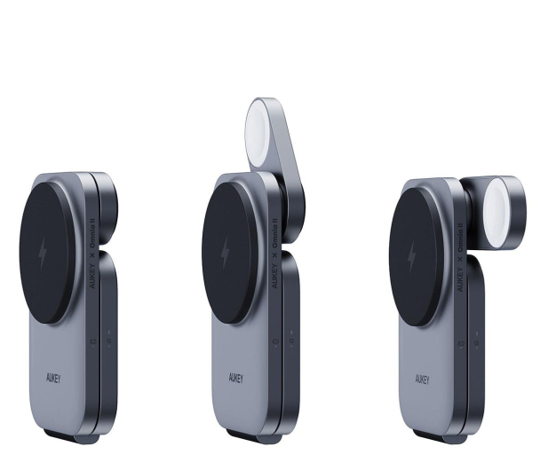AUKEY Ładowarka indukcyjna 3w1 Qi2.0 15W MagSafe/Magnetic - 1277226 - zdjęcie 3